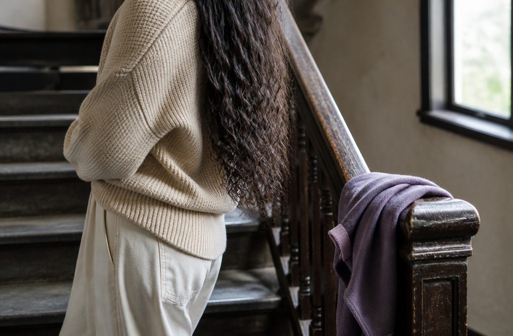 Dark hair measured beside the scalp with a flexible measuring tape